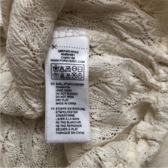 Forever 21 Bundle of 3 Sheer and Knit Tops - Picture 5 of 16